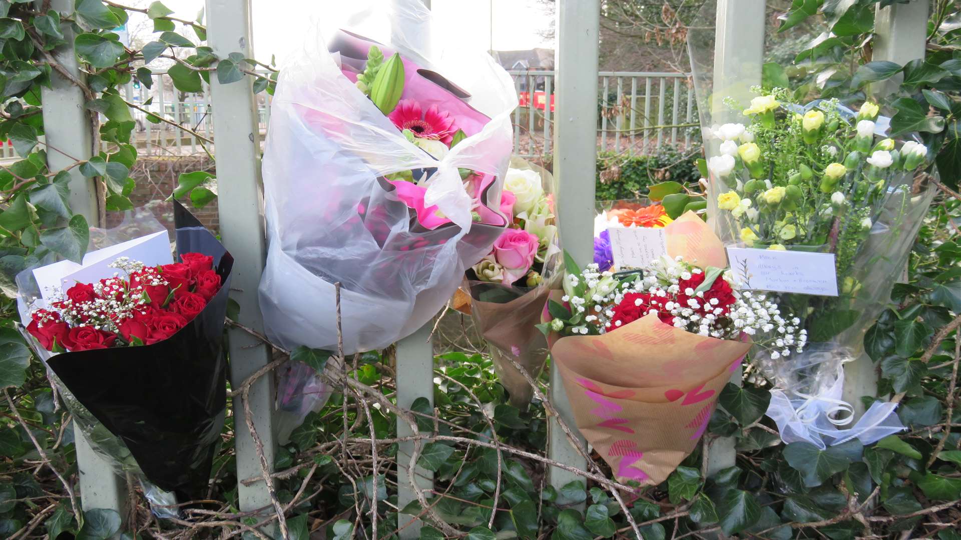 Tributes for Ashford man Mark Worsfold have been left at the scene