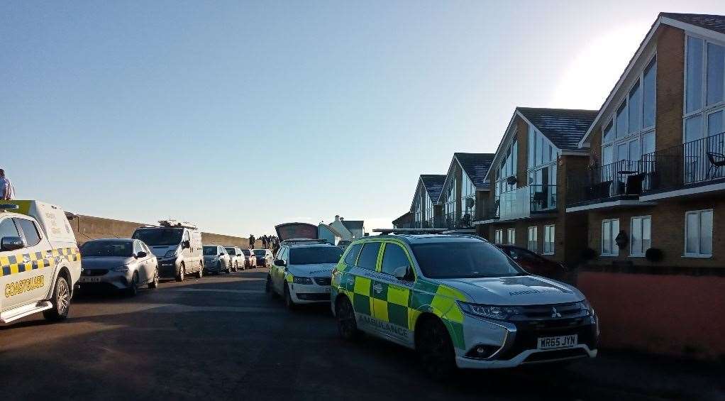 There was a huge emergency service response. Picture: Ronnie Hoare