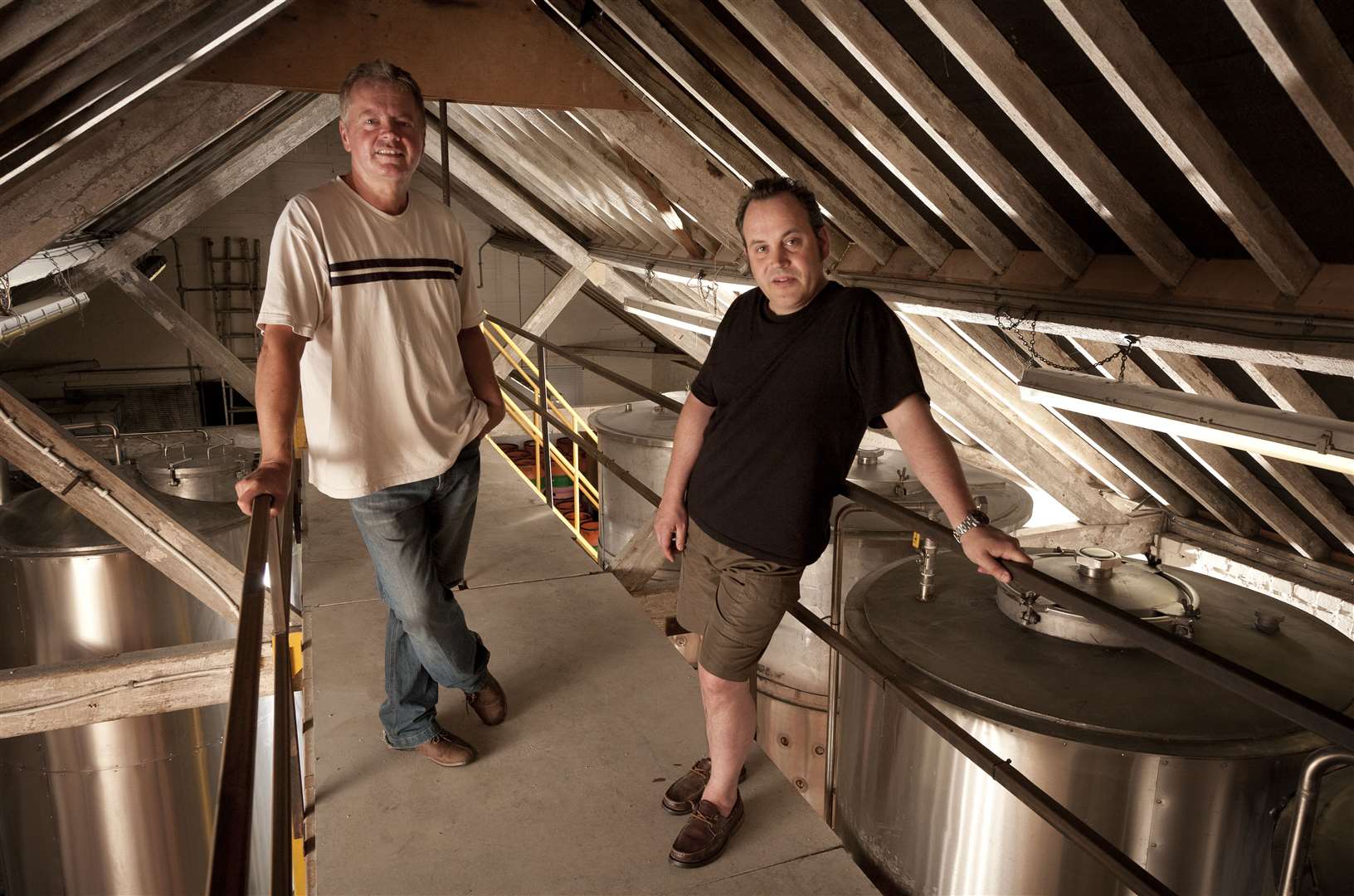 Paul Herbert, left, founded Kent Brewery with business partner Toby Simmonds in 2010