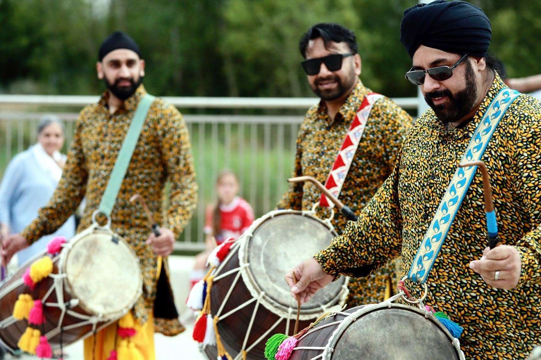 There were multiple performances including Dhol drumming. Picture: Cohesion Plus