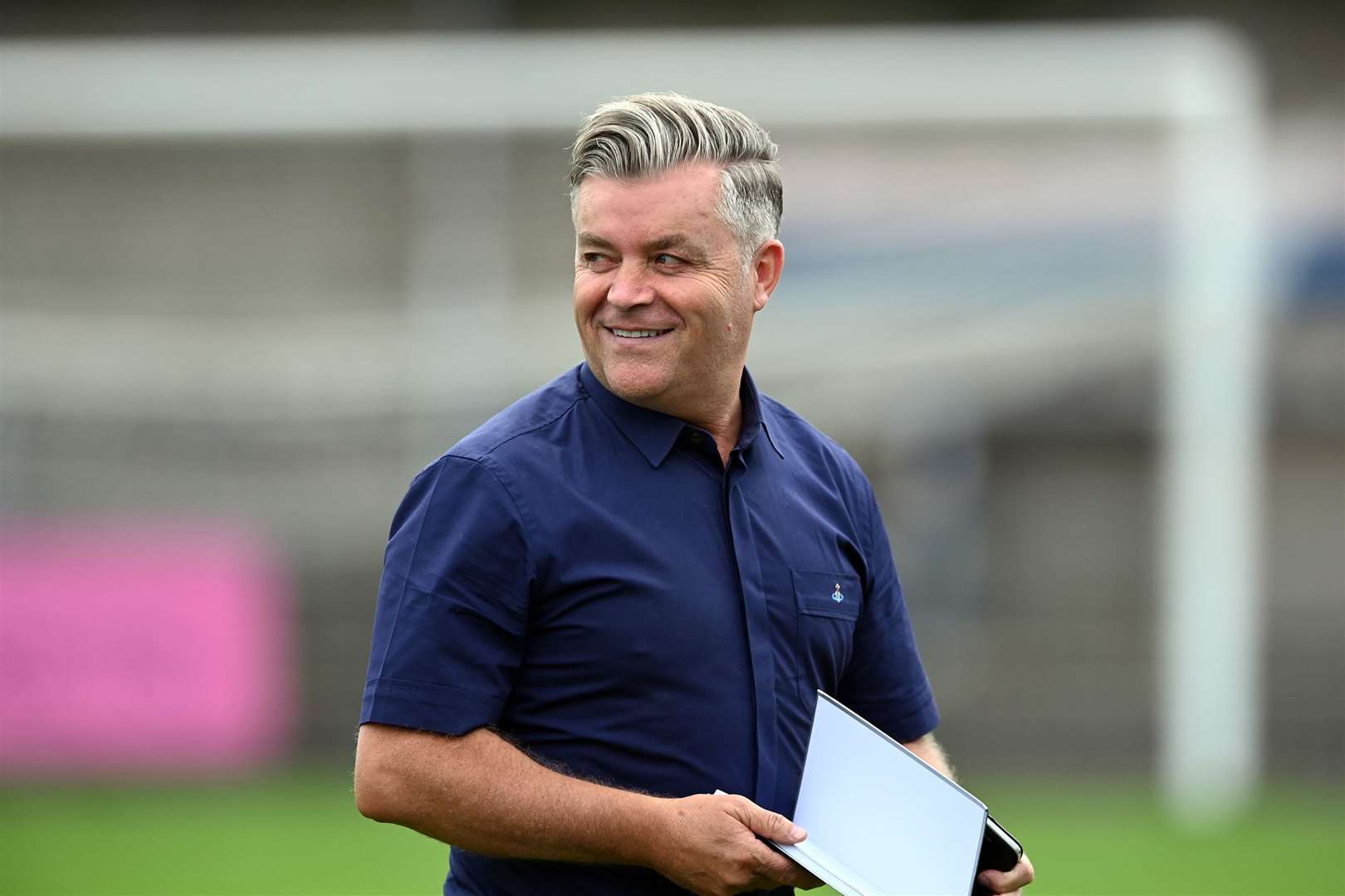 MC Harvey hopes Dartford boss Steve King will triumph in the play-offs. Picture: Keith Gillard