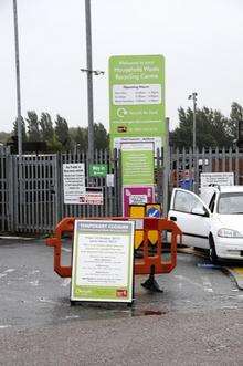 Temporary closure at Ashford waste recycling depot