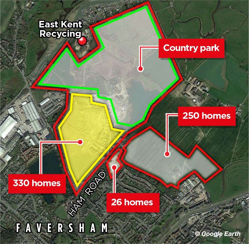 The new estate would neighbour two other developments off Ham Road in Faversham