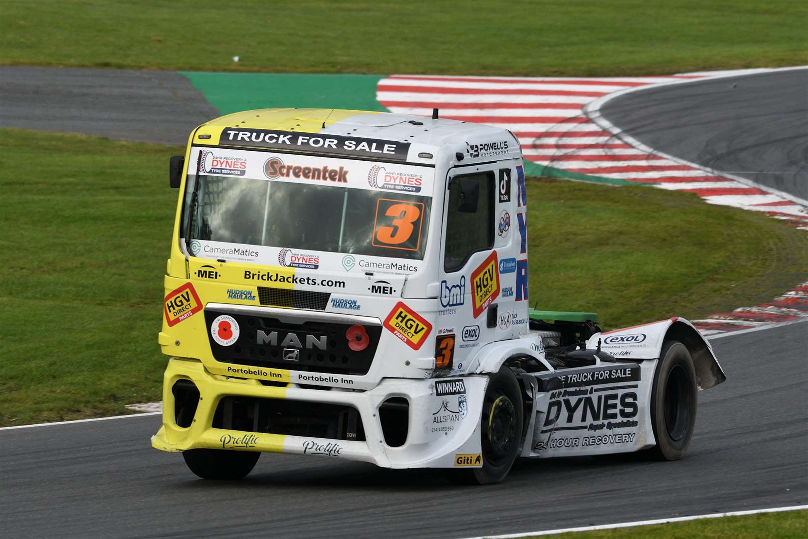 Steven Powell, from Wrotham Heath, claimed two first places in Division 2 of the British Truck Racing Championship. Picture: Simon Hildrew (52936762)
