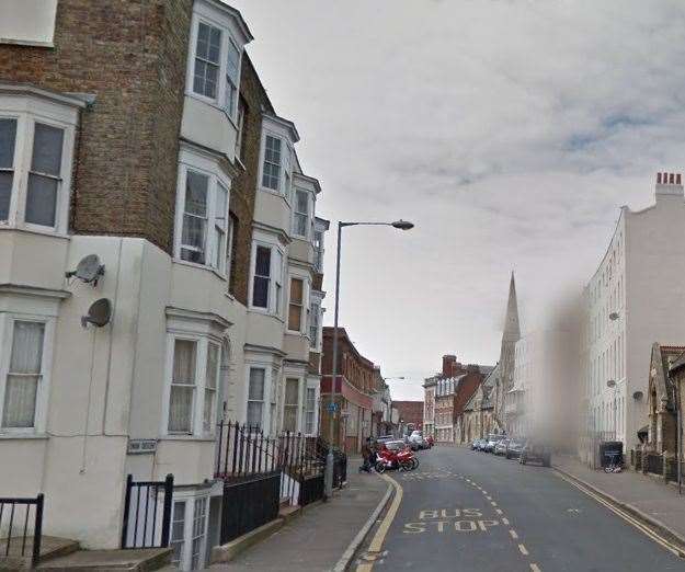 The robbery took place in the area of Union Crescent, Addington Street and Dane Hill, Margate. Photo: Google.