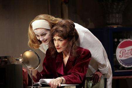 Anita Dobson as Joan Crawford and Greta Scacchi as Bette Davis in Bette and Joan