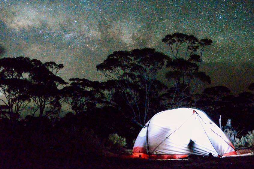 The Tandem Men has this spectacular night sky as they camped in the Nullabor in Western Australia