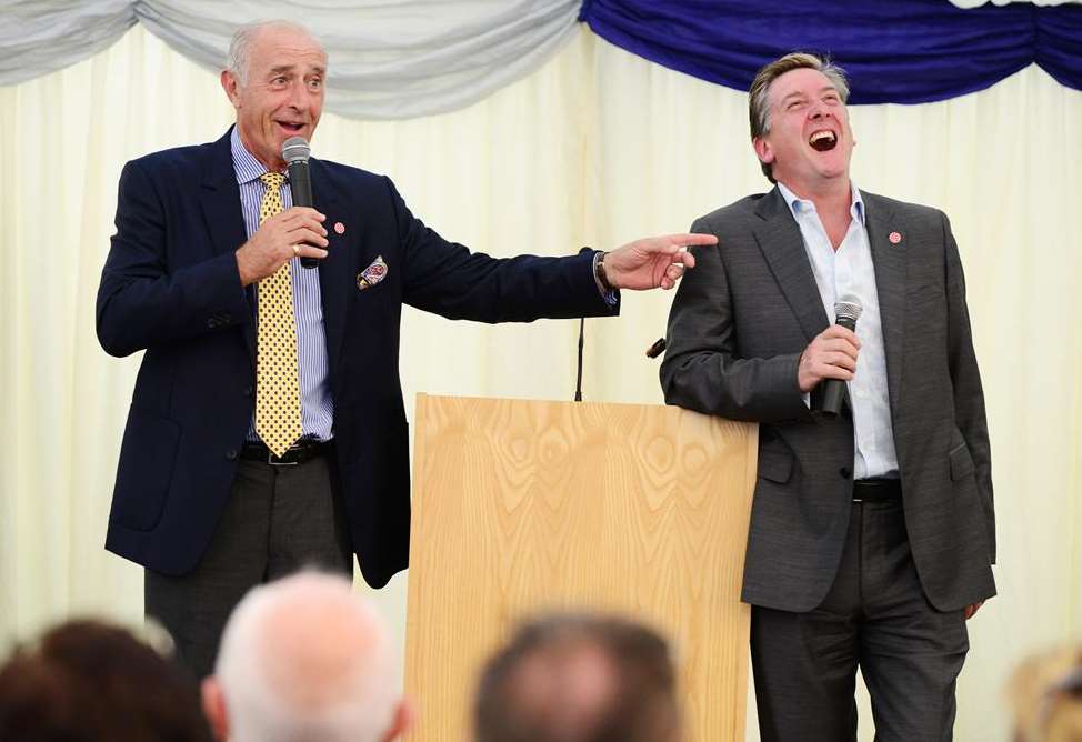 Len Goodman and Robin Cousins at Demelza Hospice Care for Children's 15th anniversary celebration