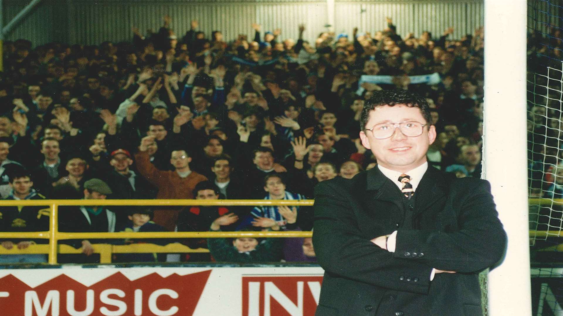 Gillingham chairman Paul Scally at Priestfield in 1996