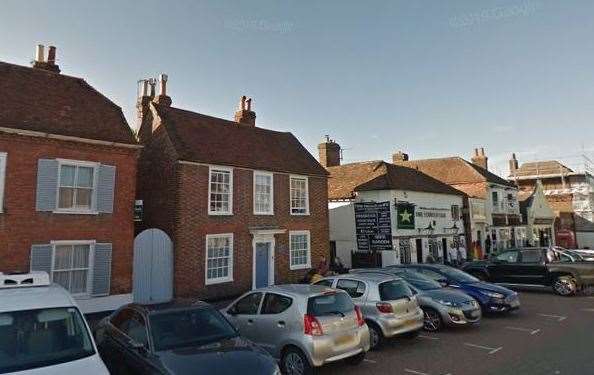 The house next to the Five Pointed Star pub in West Malling was once Dr Perfect's Asylum. Picture: Google Street View