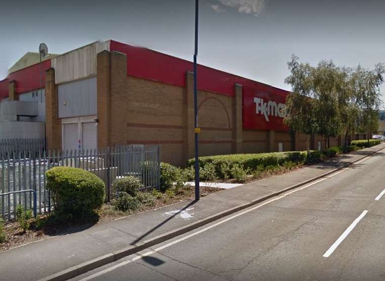 The incident happened at TK Maxx in Maidstone. Picture: Google.