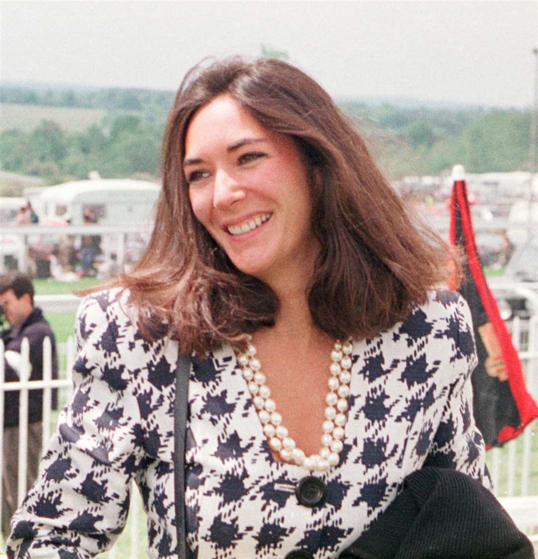 Ghislaine Maxwell in 1991 (Jim James/PA)