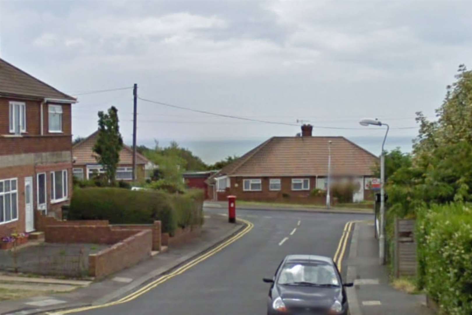 A child was found walking down Hollands Avenue near Wear Bay Road in Folkestone. Photo: Google Street View