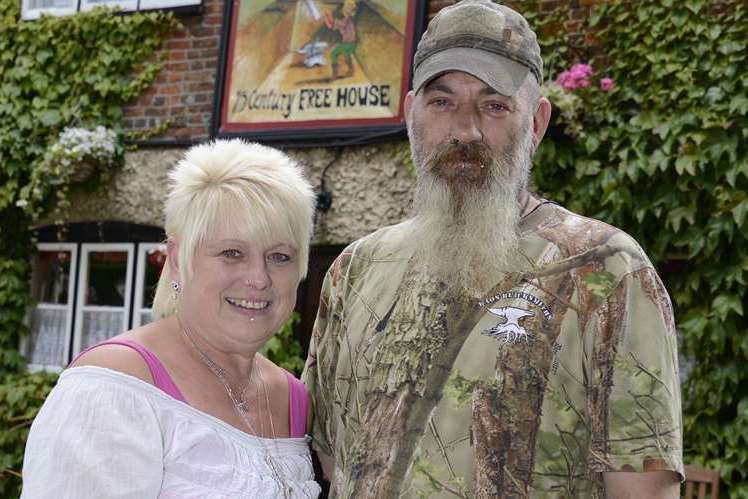 Ross and Sarah Berry, pictured when they took over the pub in 2016