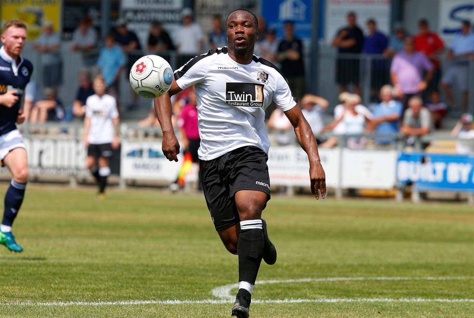 Manny Igahore was one of four trialists in the Dartford squad at Sevenoaks Picture: Andy Jones