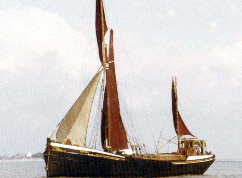 The Sailing Barge Raybel was launched in Milton Creek in 1920