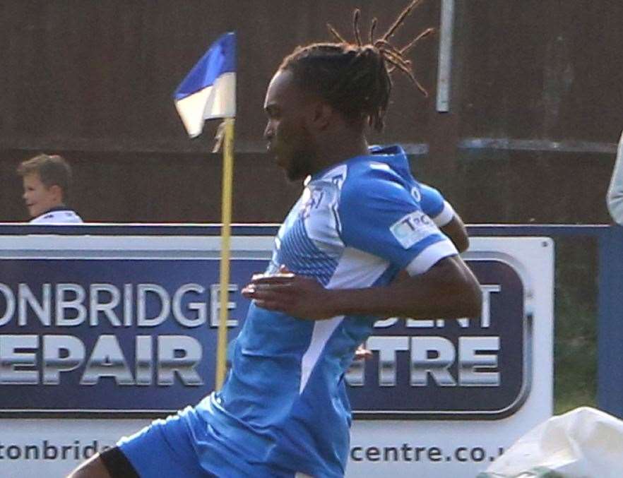 Tonbridge Angels striker Ibrahim Olutade Picture: Dave Couldridge