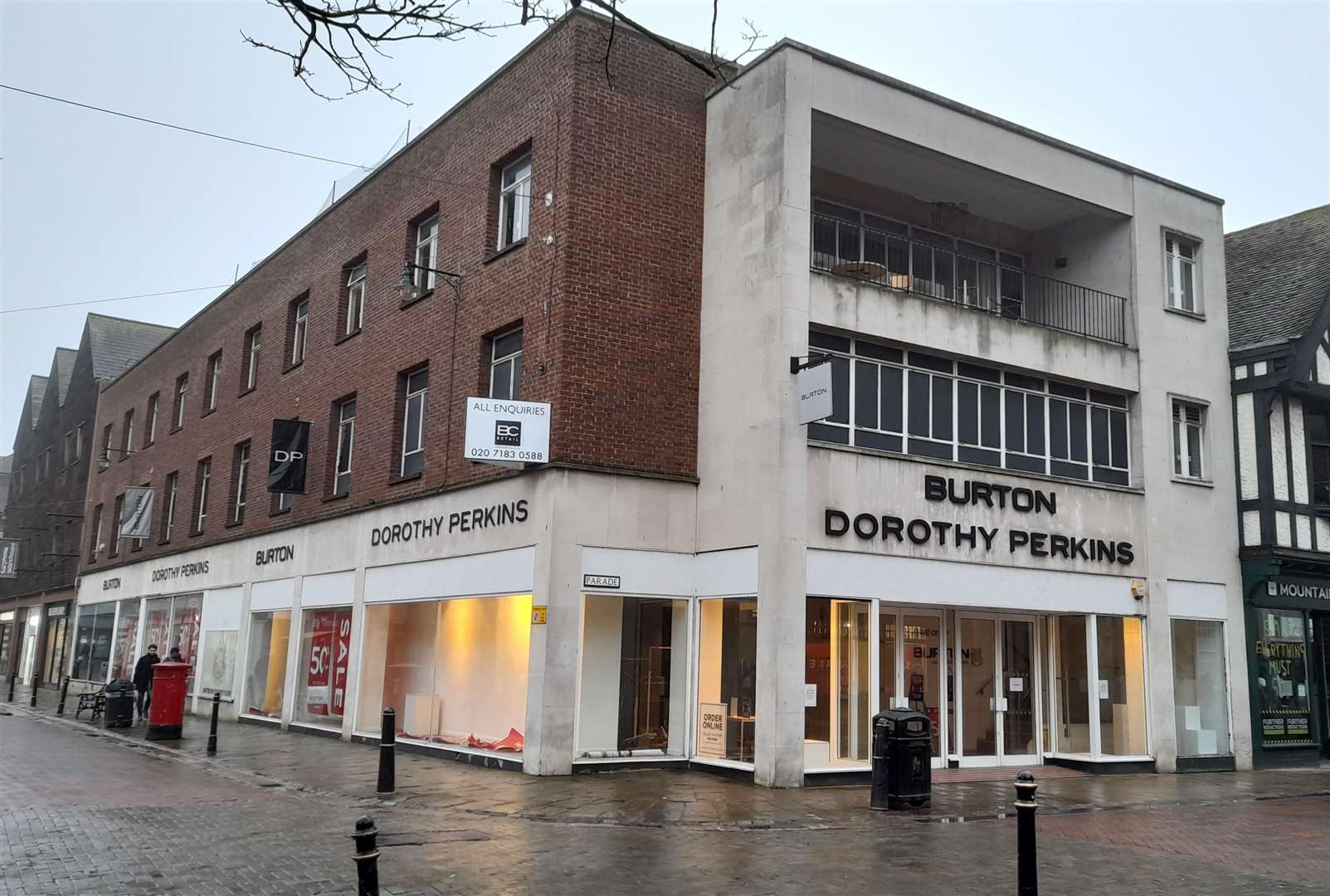 The former Burton and Dorothy Perkins premises is now on the market