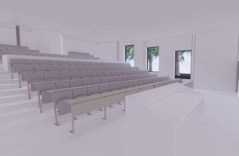 The building will house a 150-seat lecture theatre