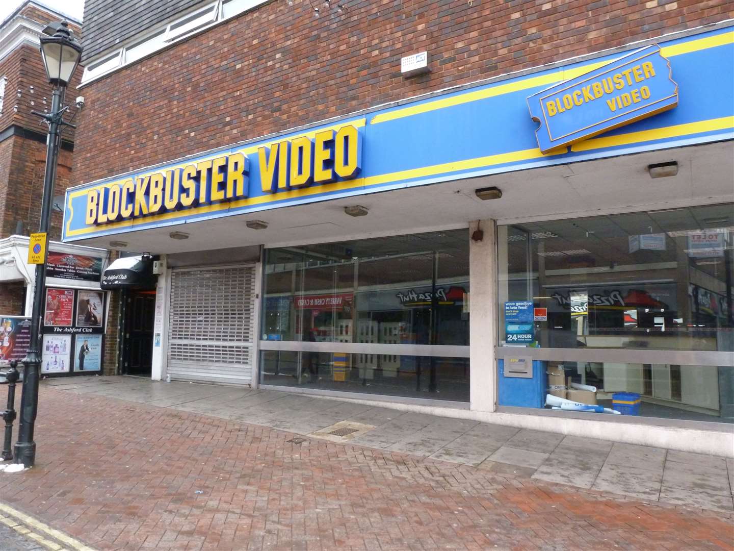 Ashford's Blockbuster store after its closure...once it was a key part of a weekend