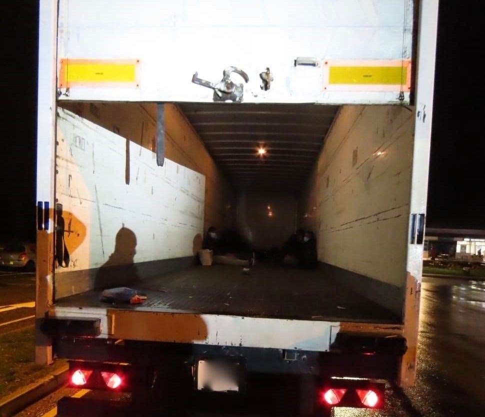 The human trafficking operation was discovered when police intercepted Fuiorea's lorry in Kent. Picture NCA