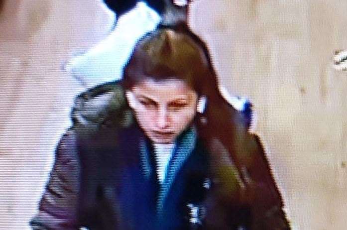 Police want to speak to this woman after a number of elderly people had their purses stolen. Picture: Kent Police