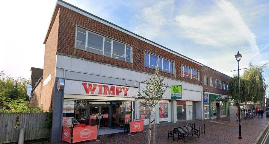 Wimpy and the empty unit next to it in Sittingbourne High Street. Picture: Google Maps