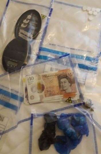 Around £5,000 cash was also discovered by police during the raids Picture: Met Police