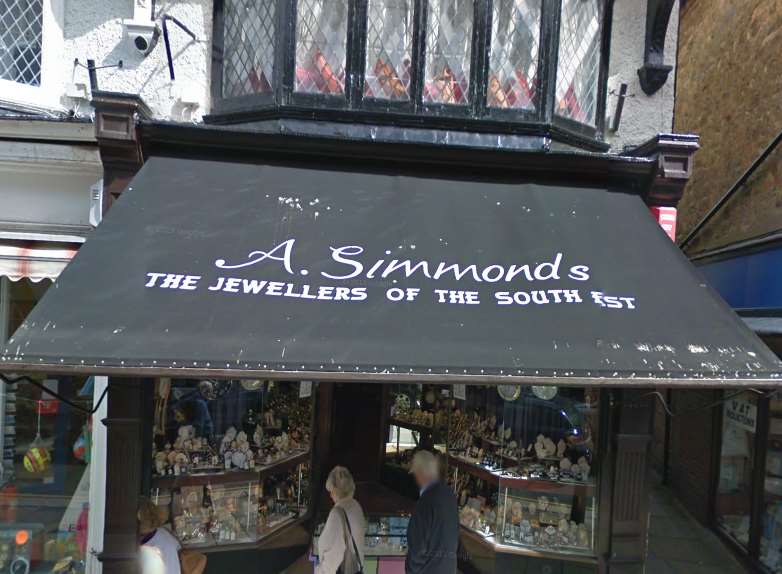 A Simmonds jewellers. Picture: Google