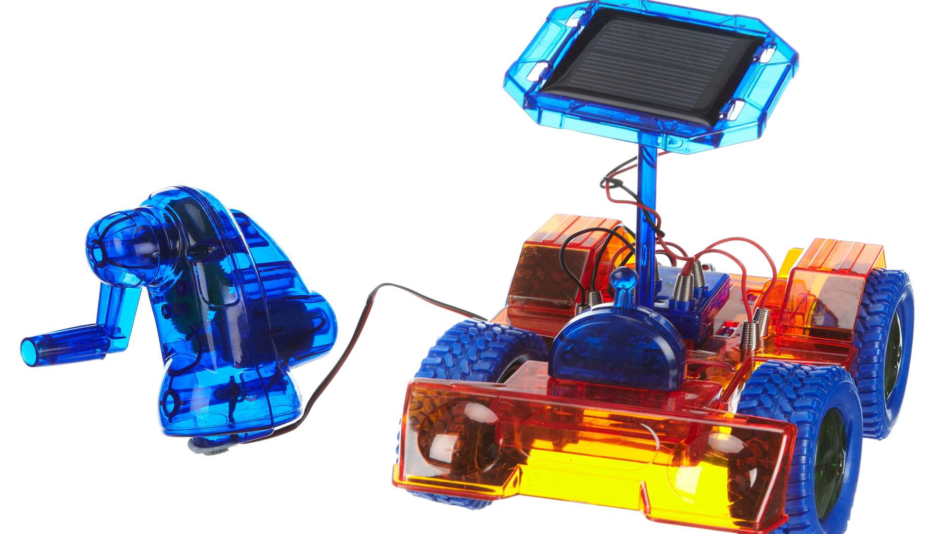 FOR THEM: Kids will love this clever Solar Go Go Car. Once they have assembled it, they can take it out. The solar panel will move it backwards and forwards and if the sun isn’t shining, attach the handle generator to keep it moving. £20 from johnlewis.com