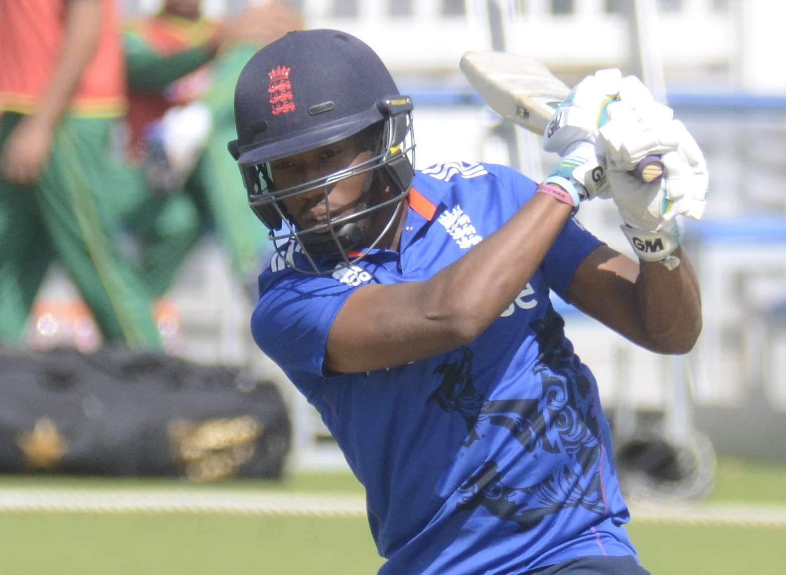 Daniel Bell-Drummond in action for England Lions against Pakistan A at Canterbury in July. Picture: Chris Davey.