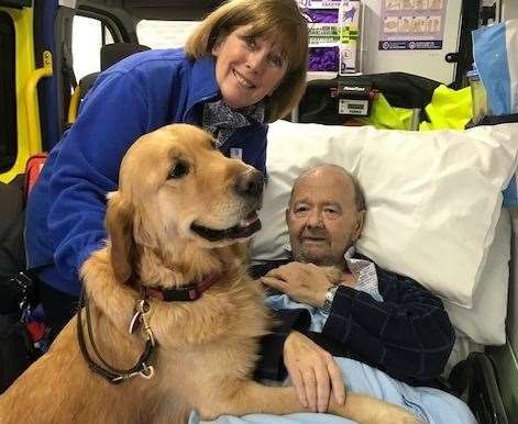 Yazzy is also an assistance dog for Janice's husband Liam, who has Parkinson's, and has been previously welcomed on to wards to help patients destress during their time on the wards. Picture: Janice McCauley (51278078)
