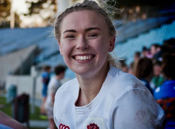 Rosie Galligan has the taste for more after breaking into the England set-up Picture: Luc Laly