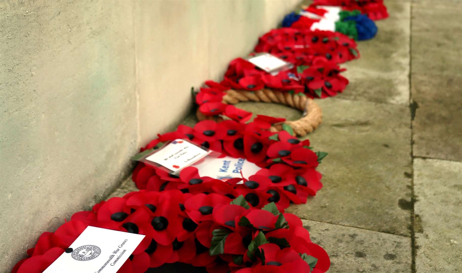 Wreaths were laid across the county last year