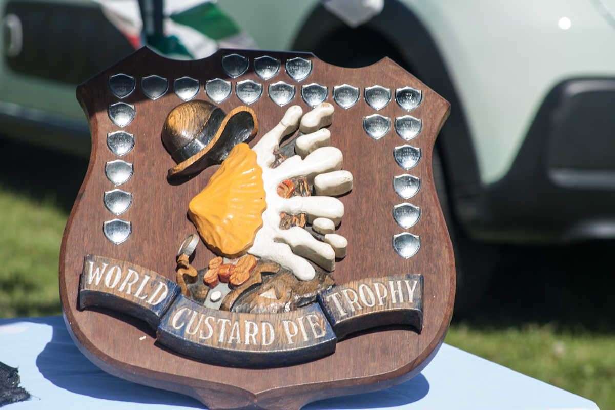 The World Custard Pie Championship Trophy