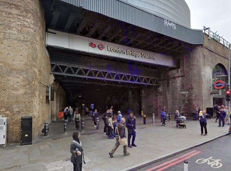 The boy lost his toes on an escalator at London Bridge Station. Picture: Google