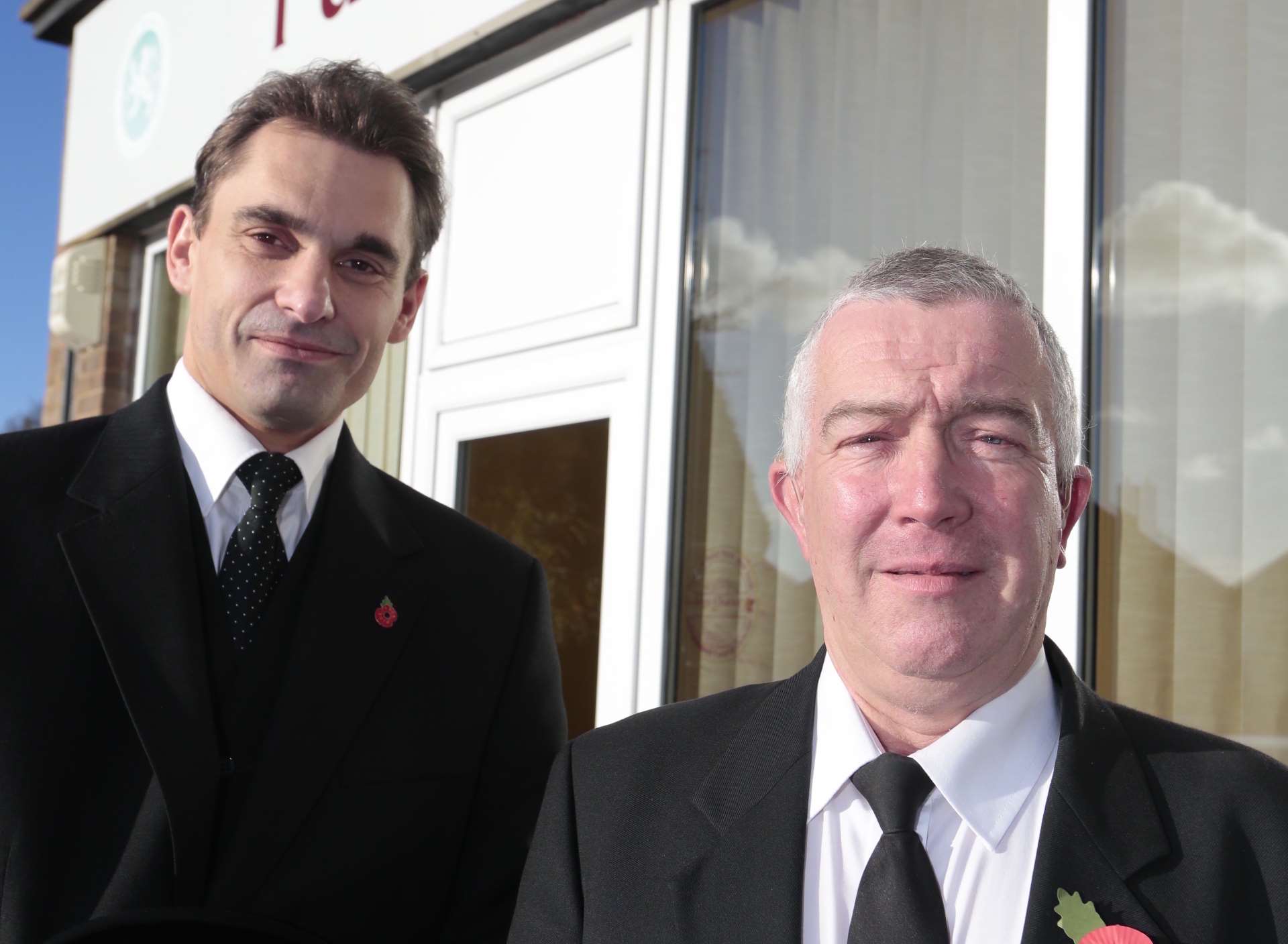Matthew Highsted and Robert Jordan, of Family Funeral Services. Picture: Martin Apps