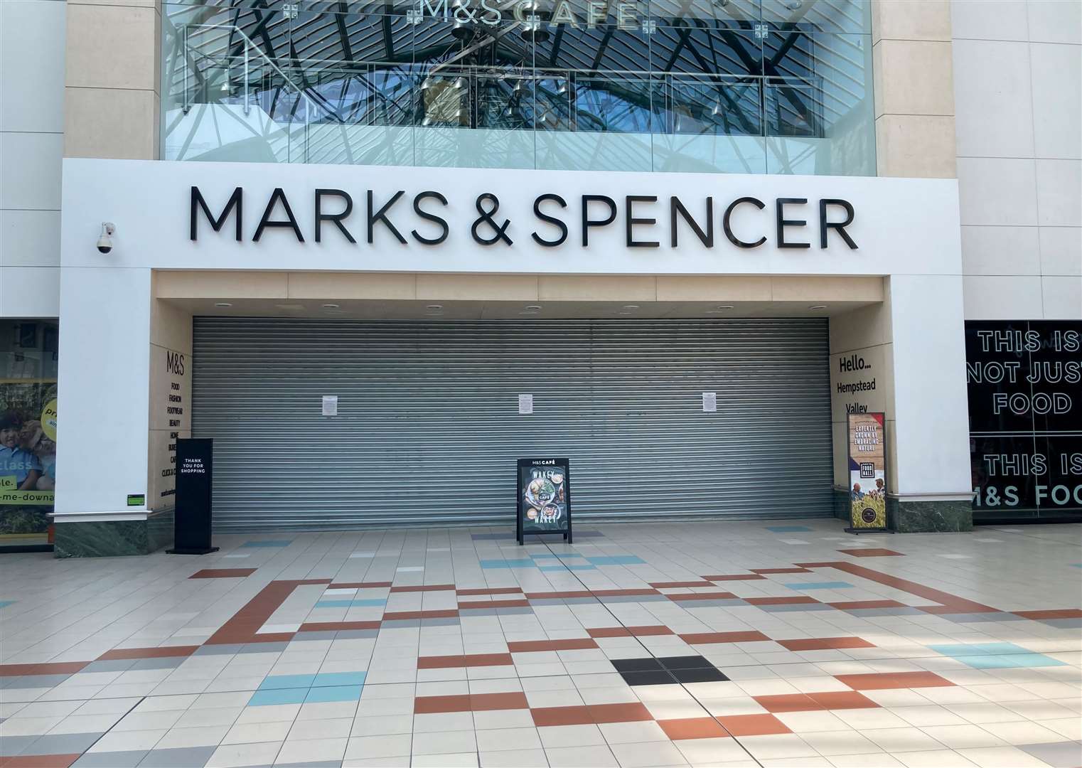 M&S at Hempstead Valley will stay shut for a second day
