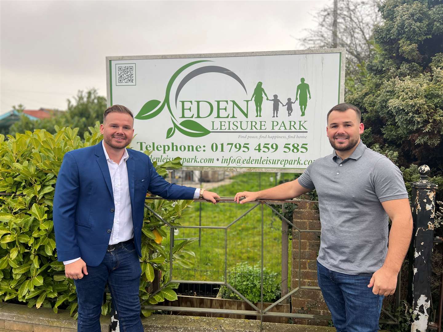 John and Bernard Saunders, the new owners of the Eden Leisure Park in Eastchurch