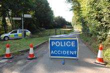 Road closed near fire in Meopham