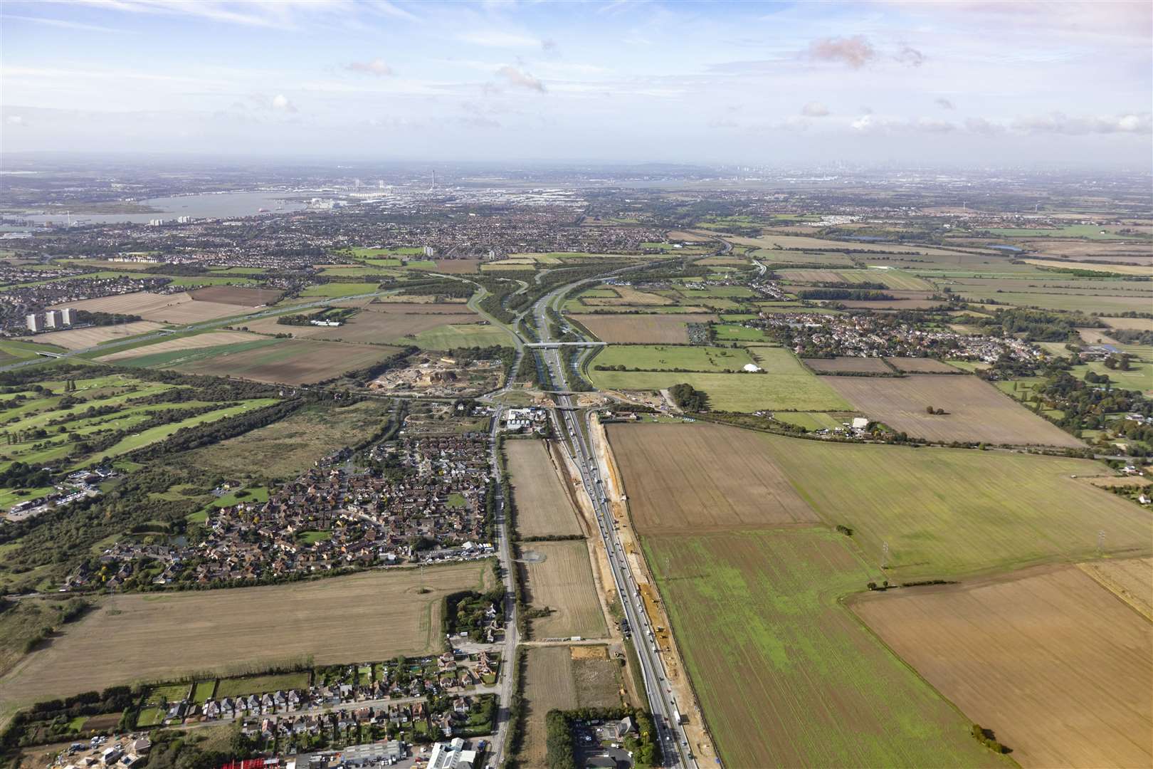 Design proposals for the A13 Orsett Cock roundabout and A1013 Stanford Road in Essex for the Lower Thames Crossing. Picture: Highways England