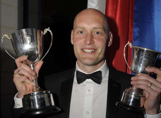 Adam Barrett was named Gillingham player of the year after the club won League 2. Picture: Barry Goodwin