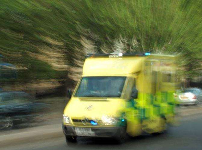 Ambulance crews were called to the scene. Stock image