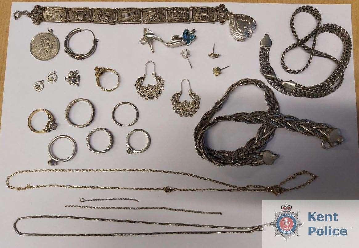 The 'stolen' items. Picture: Kent Police