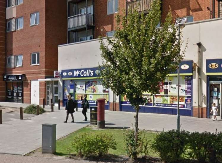 The girl ran into McColl's on Stanhope Road. Credit: Google Map