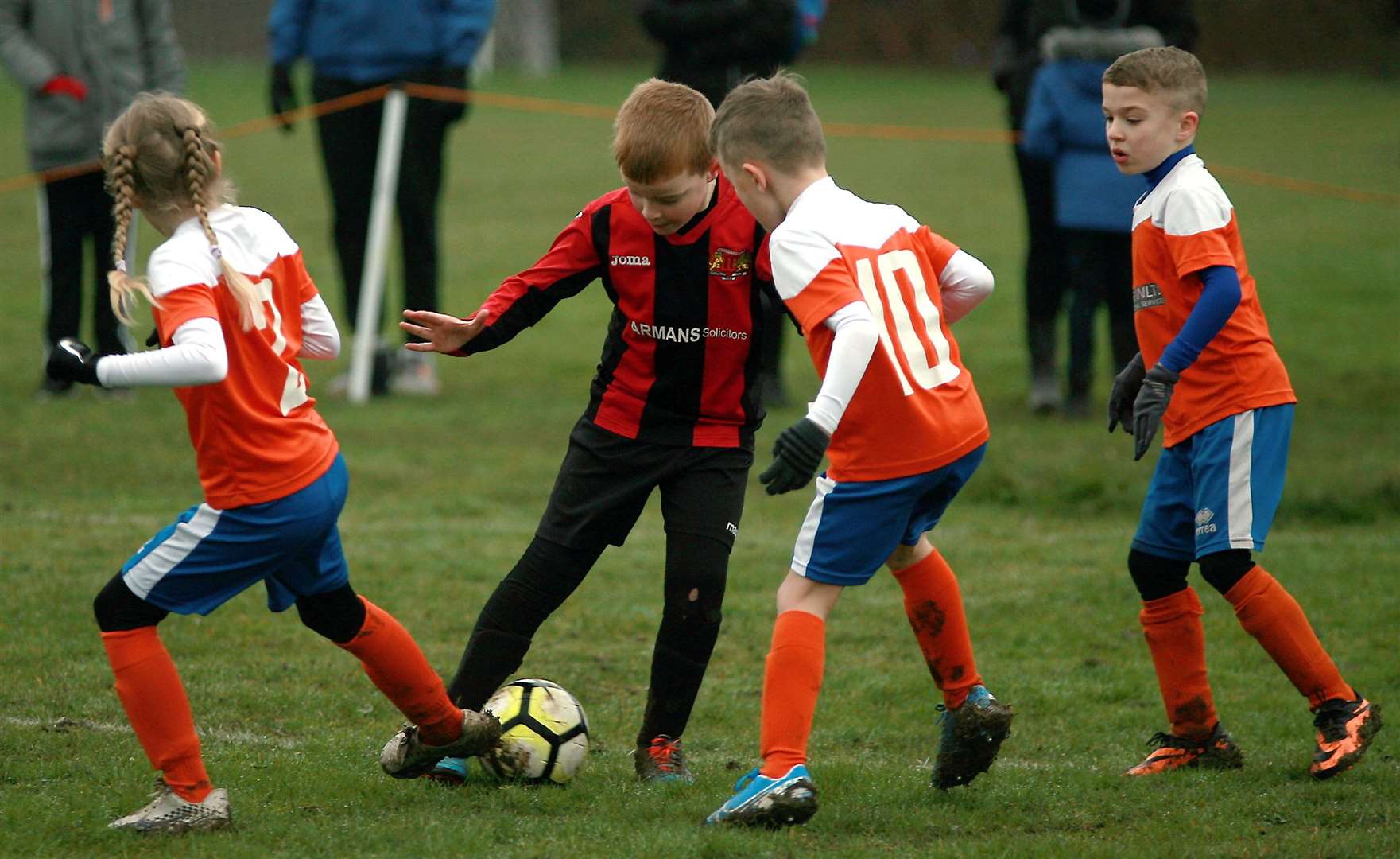 Woodcoombe Youth under-8s show close control against Cuxton 91 Cannons on Sunday. Picture: Phil Lee FM27663935