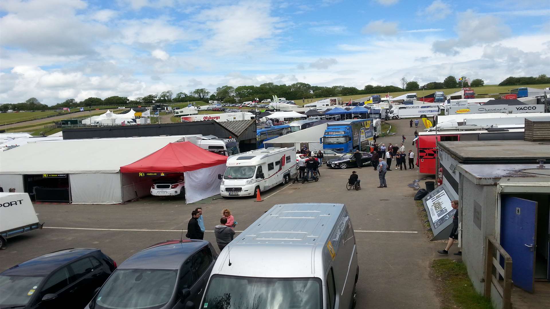 The Lydden paddock is packed for this weekend