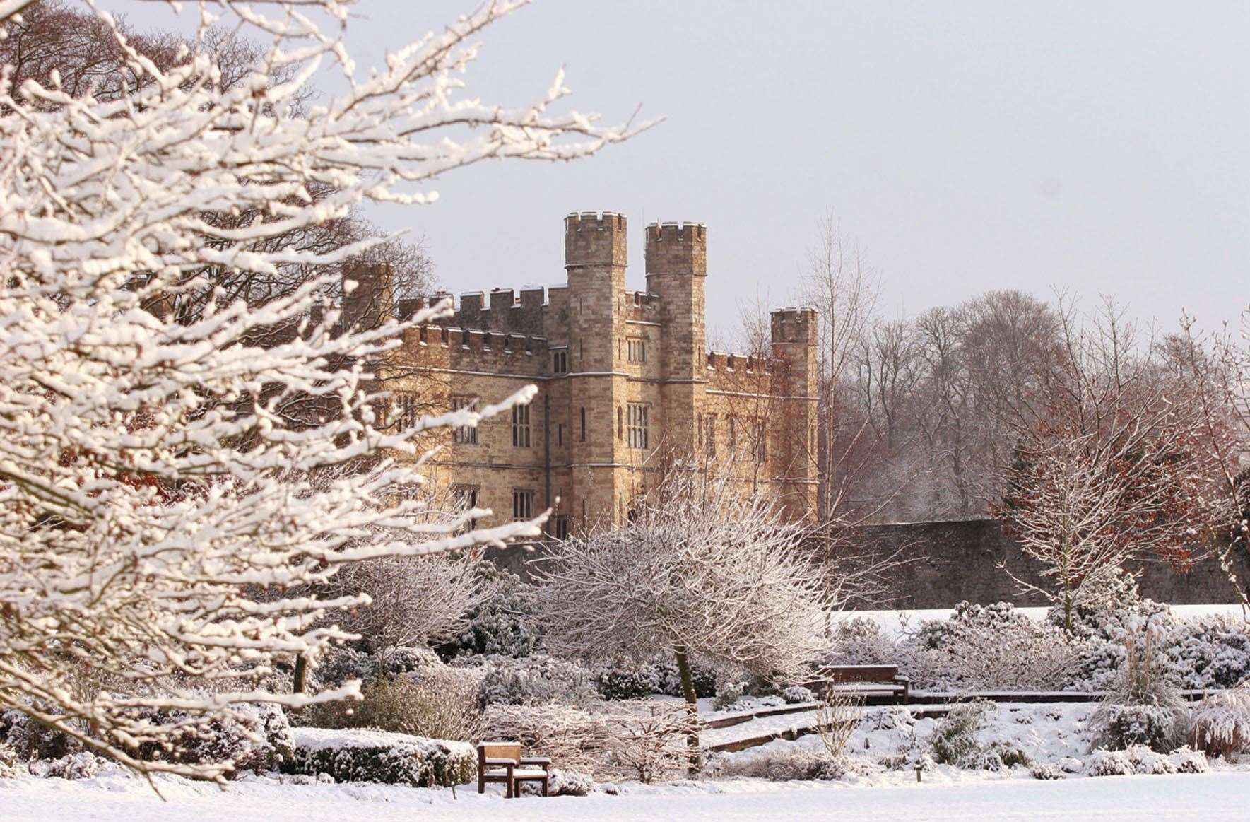 Leeds Castle in the winter