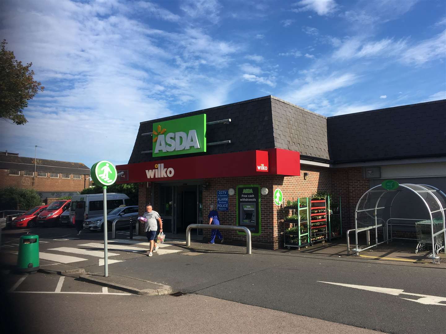 The incident happened in the car park at Asda in Strood