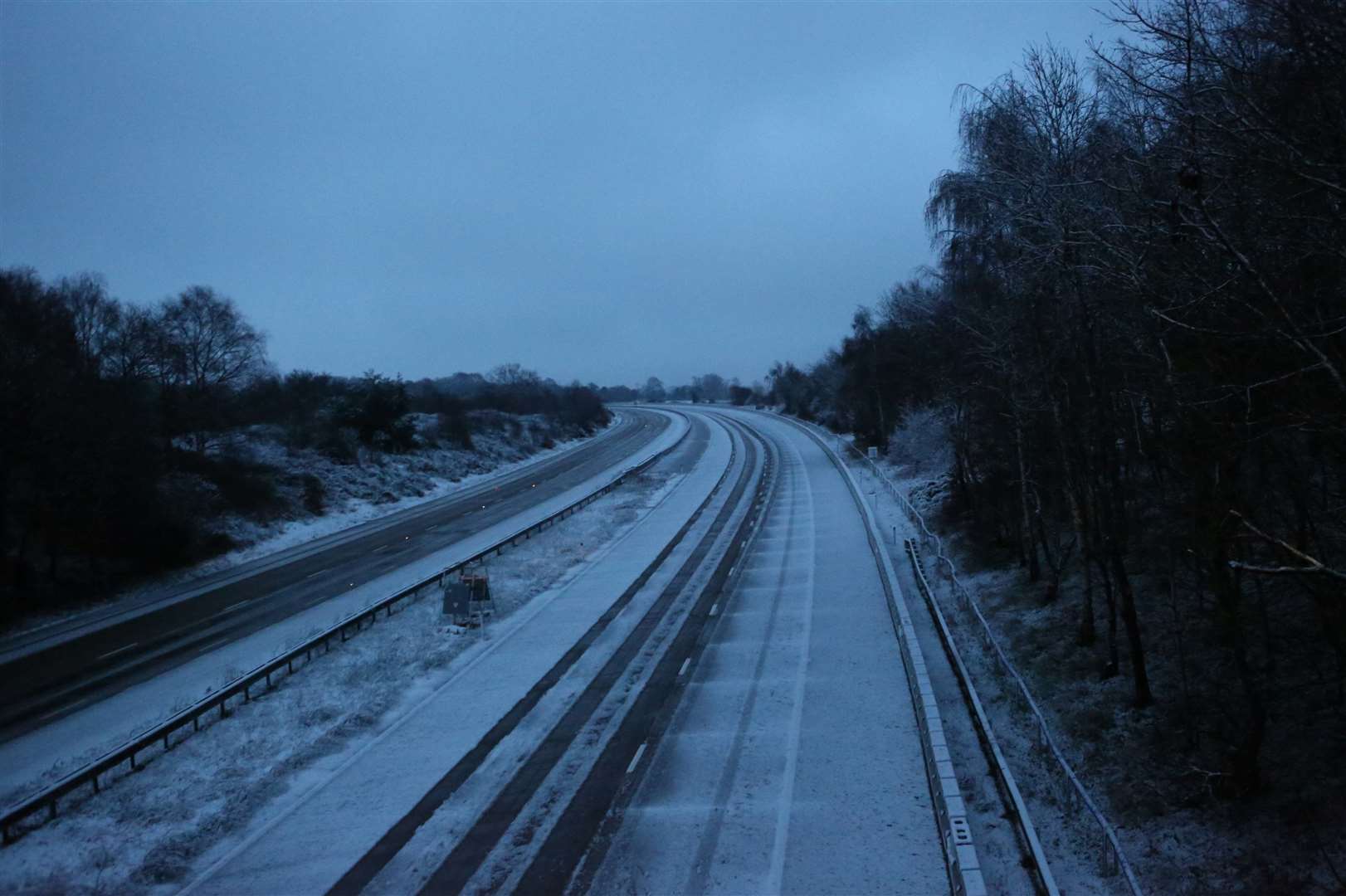 Motorists are being urged to take extra care as snow could bring difficult conditions to the roads. Picture: UKNIP